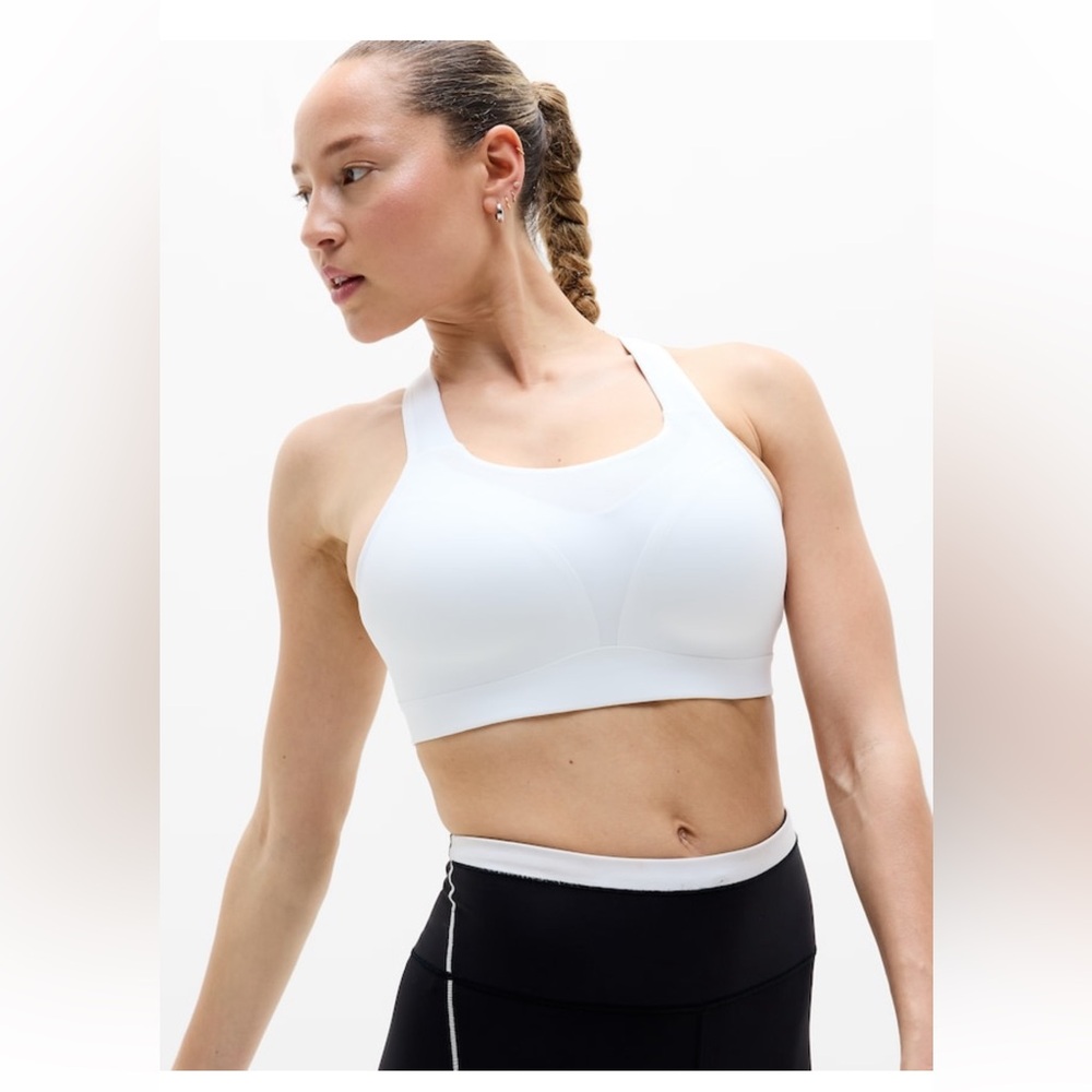 Women's White Sports Bra